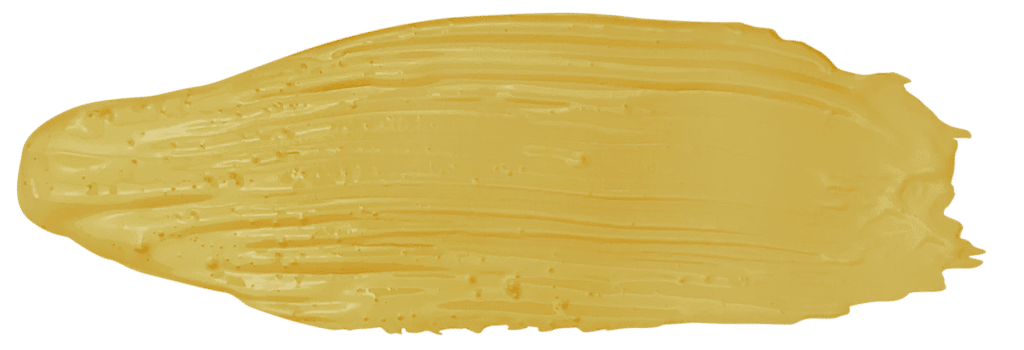 Trace de peinture en teinte LEMON CURD - N°2020, notre jaune vif. Peintures 1825