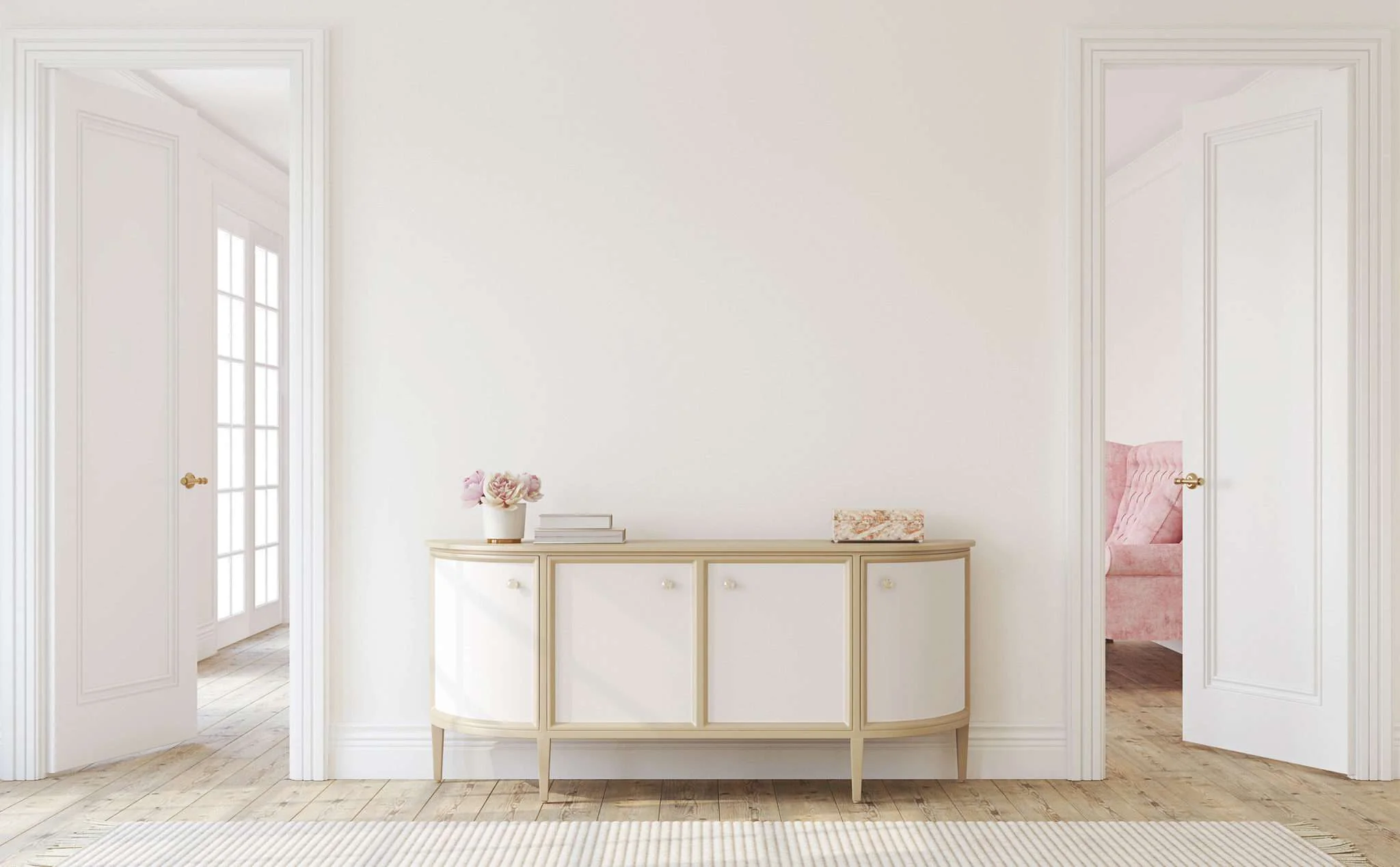 Intérieur blanc, mis en valeur par notre blanc immaculé BLANC DE BLANC - N°1998 Peintures 1825